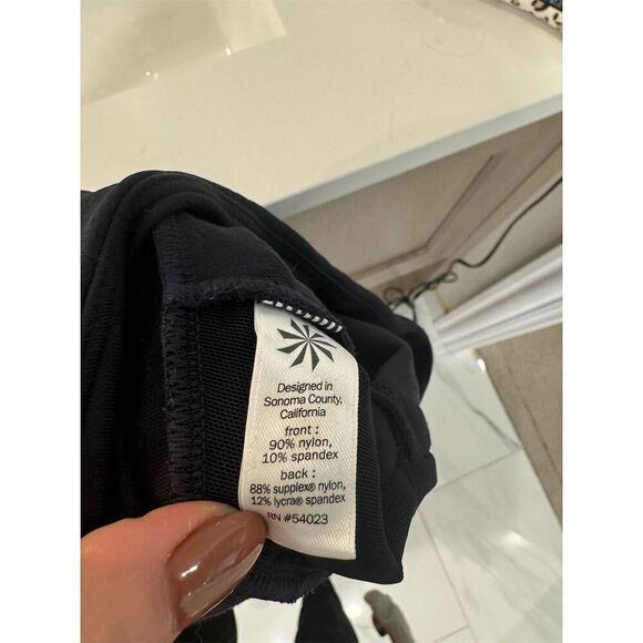 Athleta Women's Size 2 Navy Blue Skinny Ankle Pants Elastic Waist - Picture 3 of 4